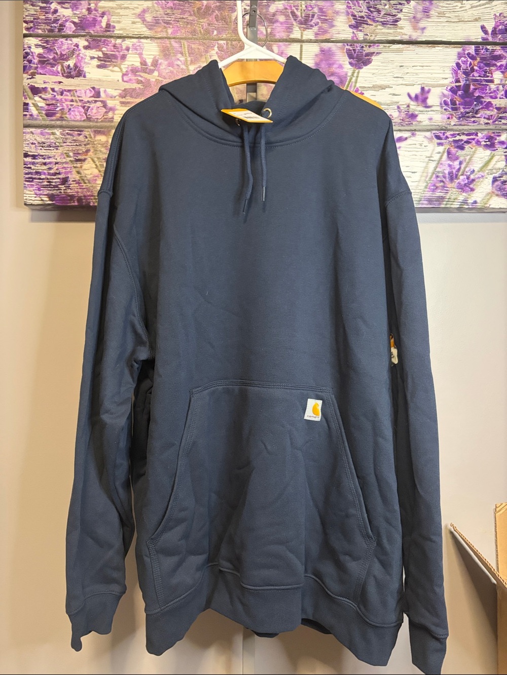 Carhartt Dark Navy Pullover Hoodie Loose Fit Midweight Size 3XL NWT